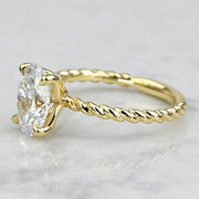 1.75 CT Oval Cut Lab Grown Diamond Engagement Ring Mapple Gems